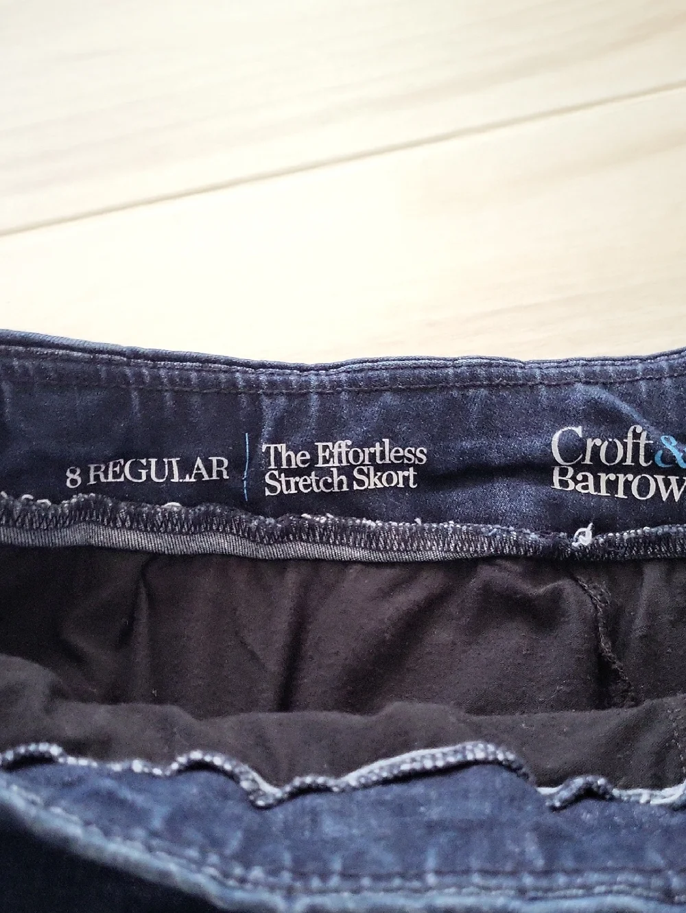 croft & barrow Navy Denim Skort - Picture 4 of 7